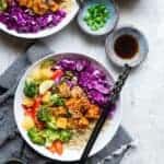 Korean Barbecue Tofu Meal Prep Bowls