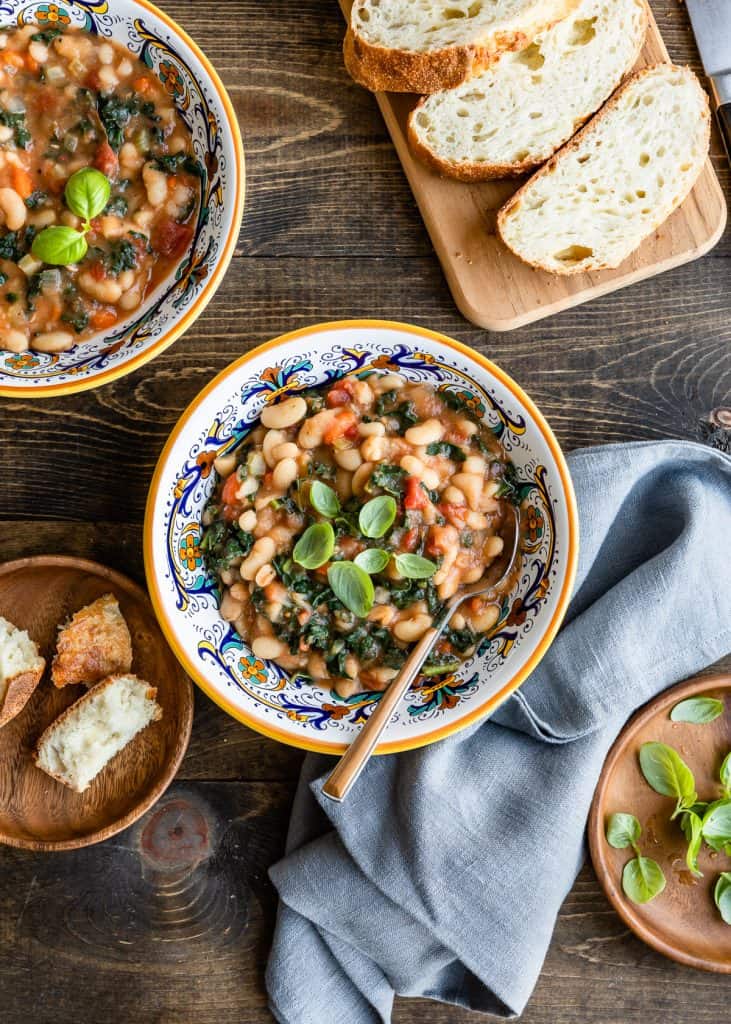 Slow Cooker Tuscan Bean Soup