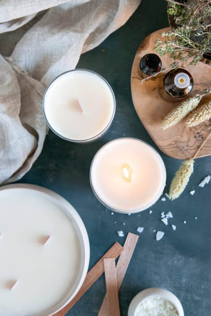 Making Soy Wax Candles with Crackling Wooden Wicks 