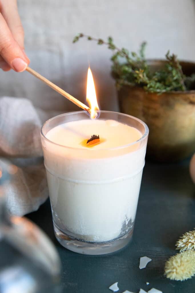 Make Your Home Extra Cozy With DIY Wood Wick Candles