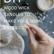 DIY Wood Wick Candles