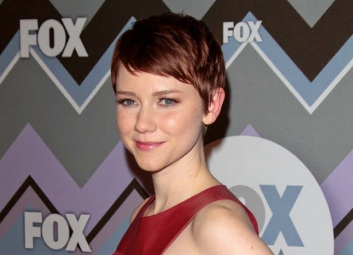 Pixie hair with bangs