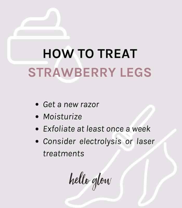 How to treat strawberry legs - Hello Glow
