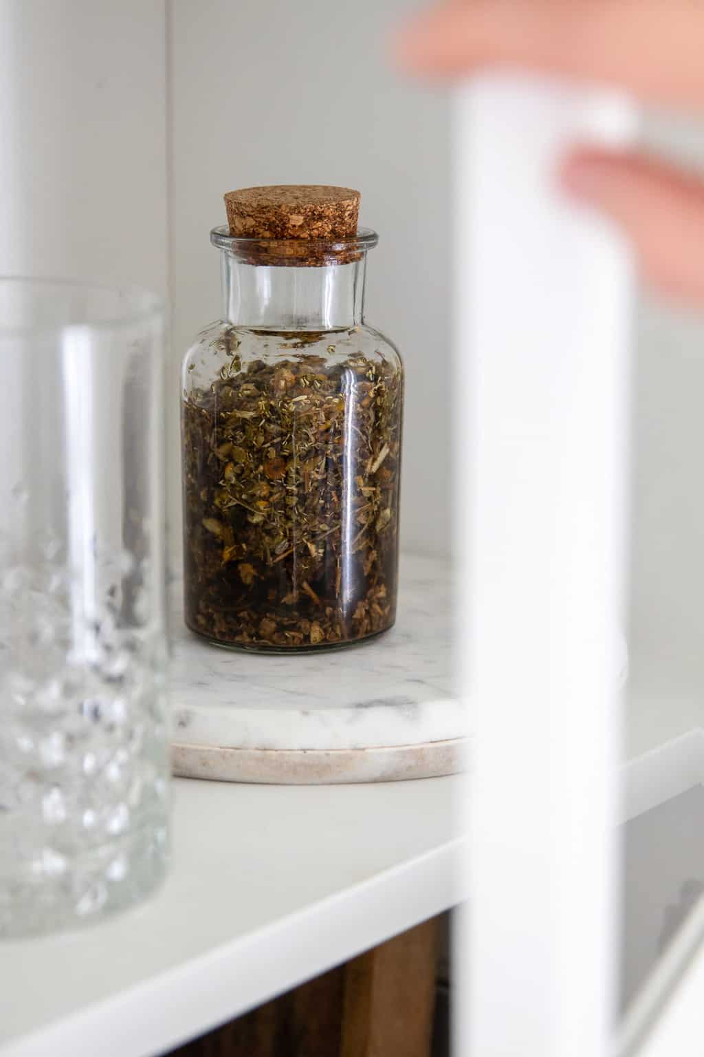 Let herbs infuse for 4-6 weeks