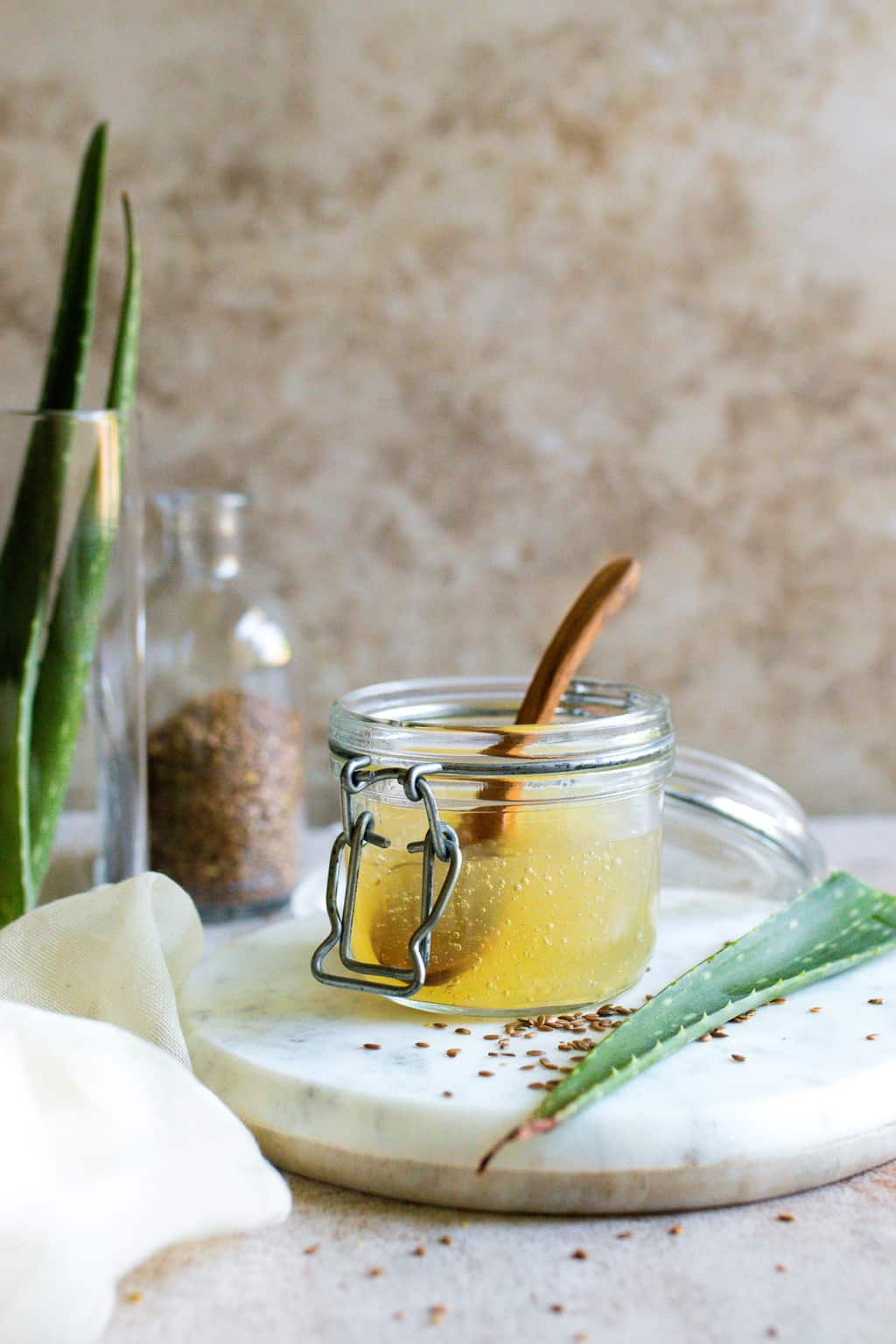 This 3-ingredient flaxseed gel lifts fine hair and tames frizz, all while nourishing locks from the outside in