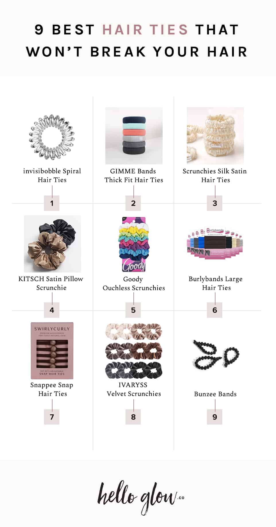 9 Best Hair Ties That Won't Break Your Hair