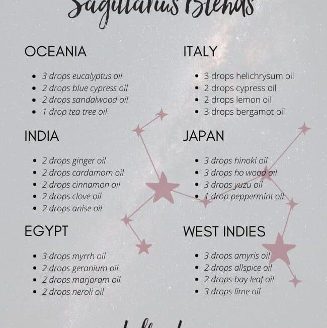 Essential Oils Blends for Sagittarius