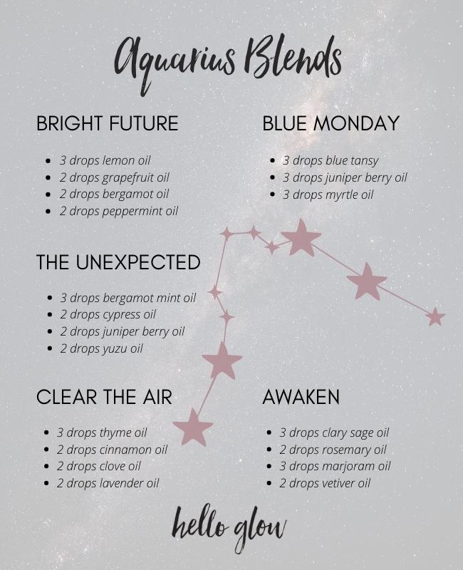 5 Aquarius Essential Oil Diffuser Blends