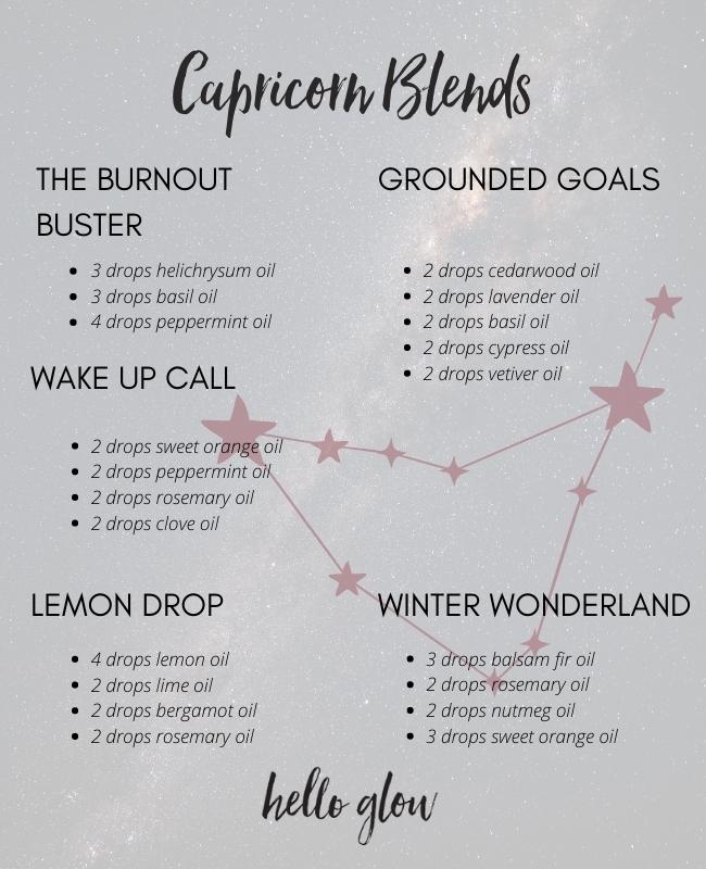 5 Capricorn Essential Oil Blends