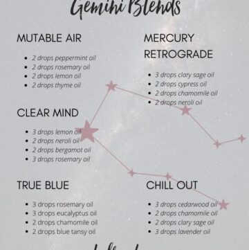Blends and Essential oils for Gemini