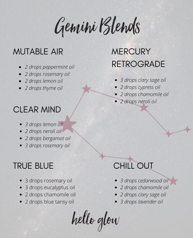 5 Essential Oil Blends for Gemini