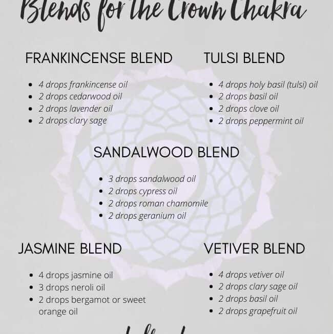 Essential oils for the crown chakra