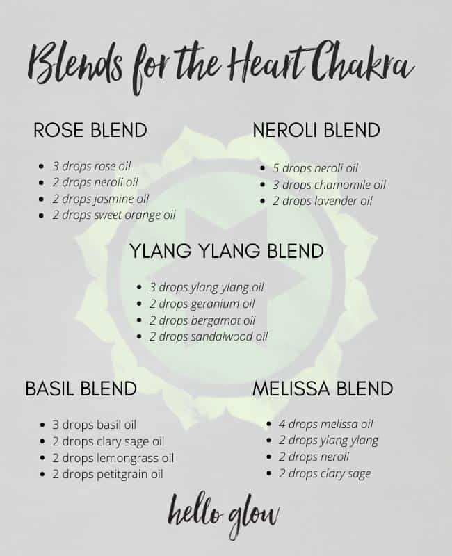 Essential oils for the heart chakra