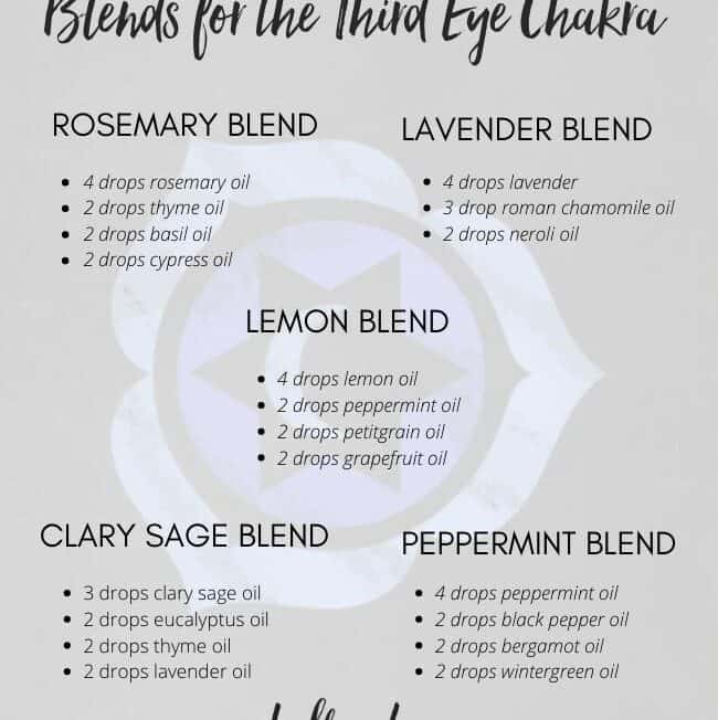 Essential oils for the third eye chakra