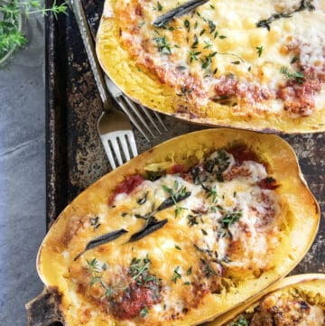 Spaghetti Squash Bowl Recipe with Lentils