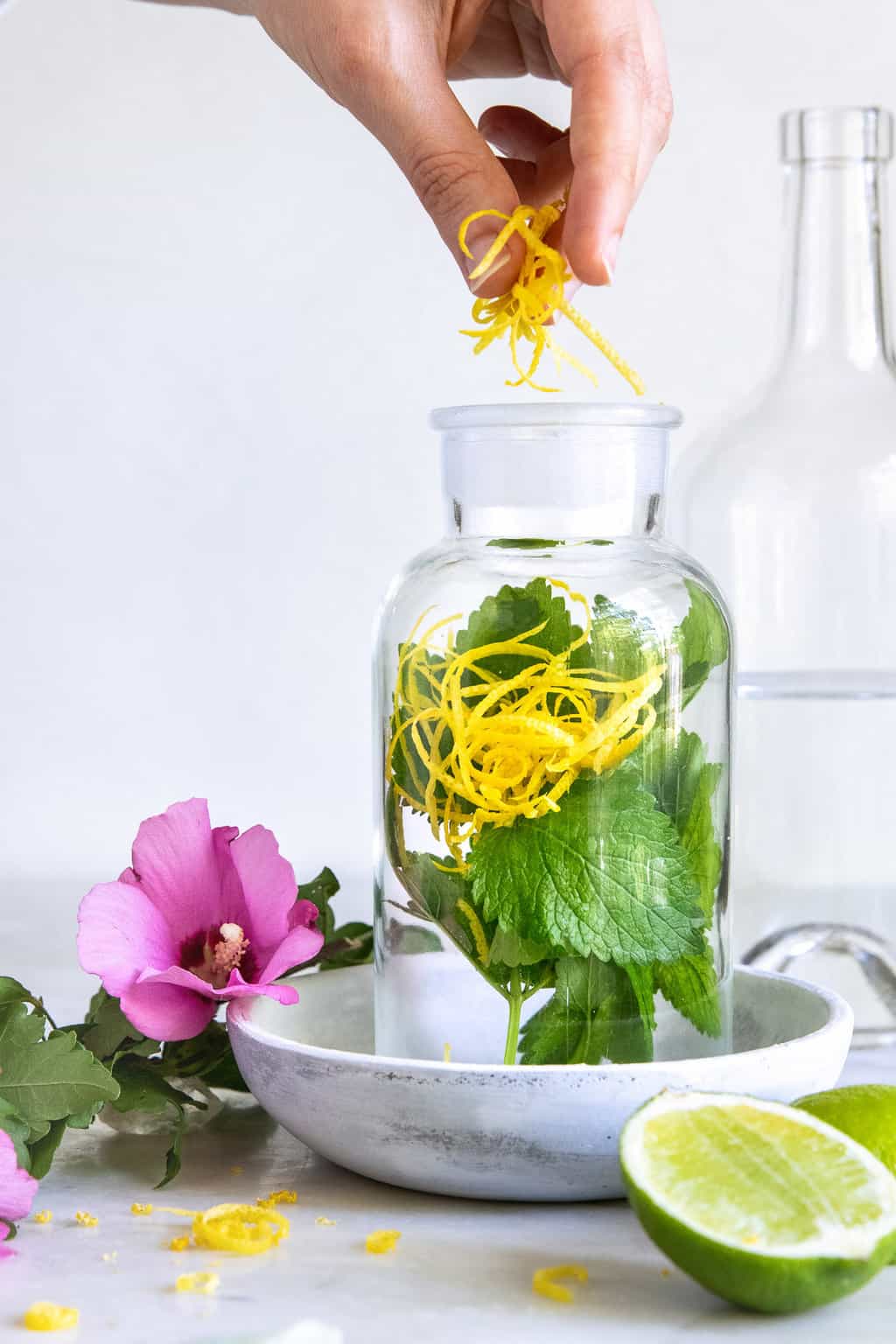 Adding citrus and herbs to florida water recipe