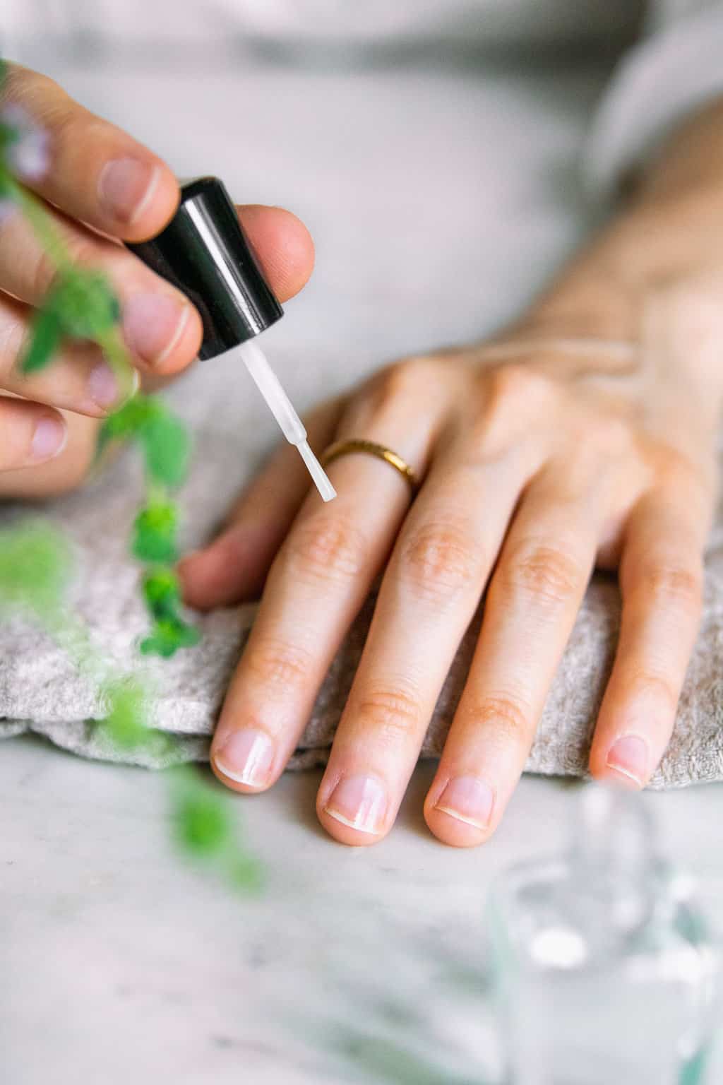 How to do a manicure at home - apply base coat