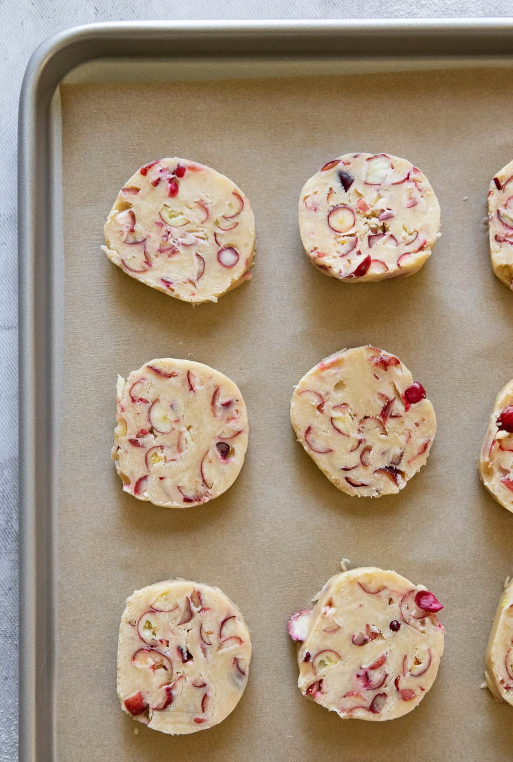 Slice and Bake Holiday Shortbread Cookies