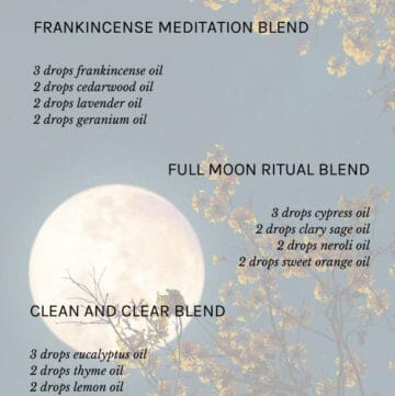 Diffuser blends for the full moon - Hello Glow