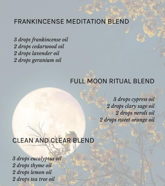 Diffuser blends for the full moon - Hello Glow