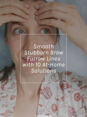 Get rid of brow furrow lines naturally