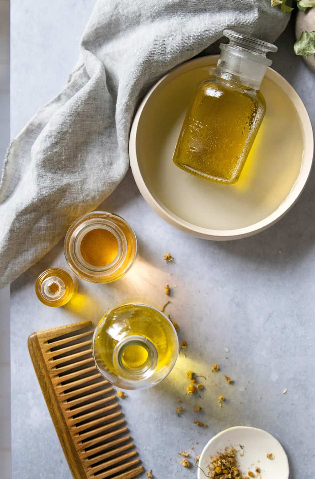 how to make a hot oil treatment for hair