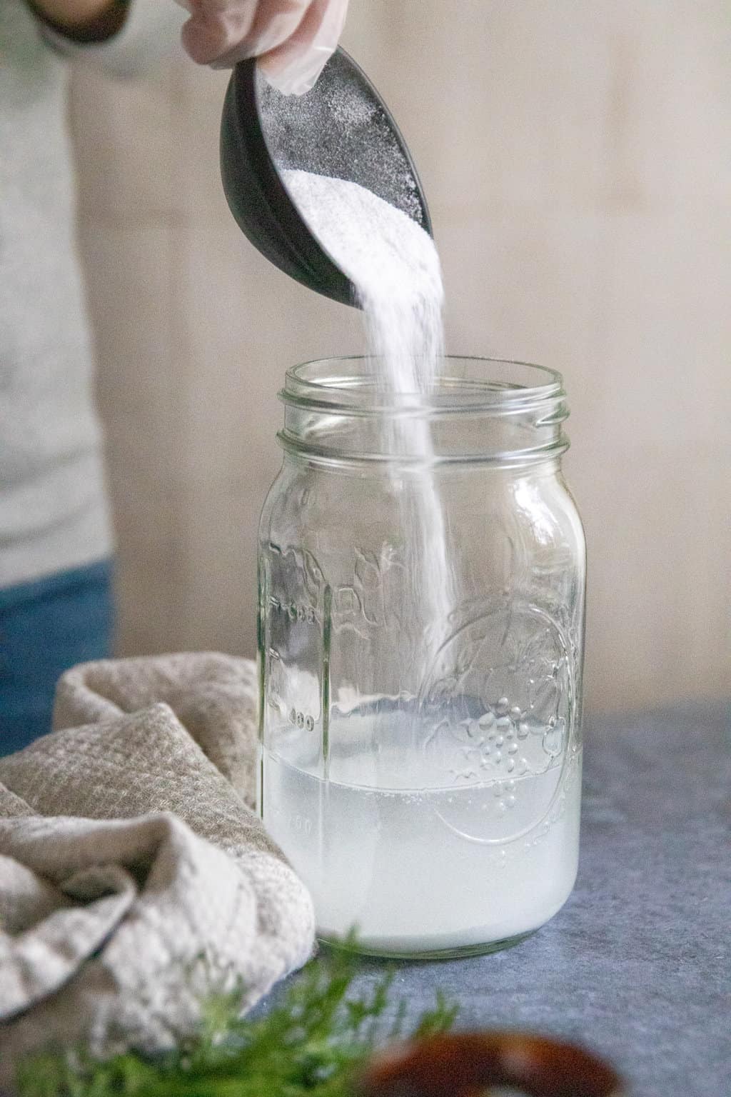 Making lye water for homemade pine tar soap