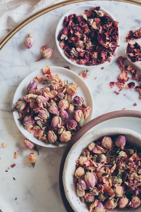 ורדים מיובשים לאמבטיה, Natural Dried Rose Petals Bath