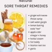 Natural ways to treat a sore throat