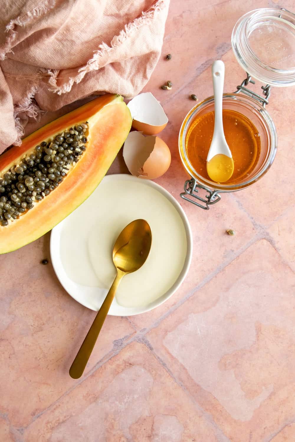 homemade papaya facial mask