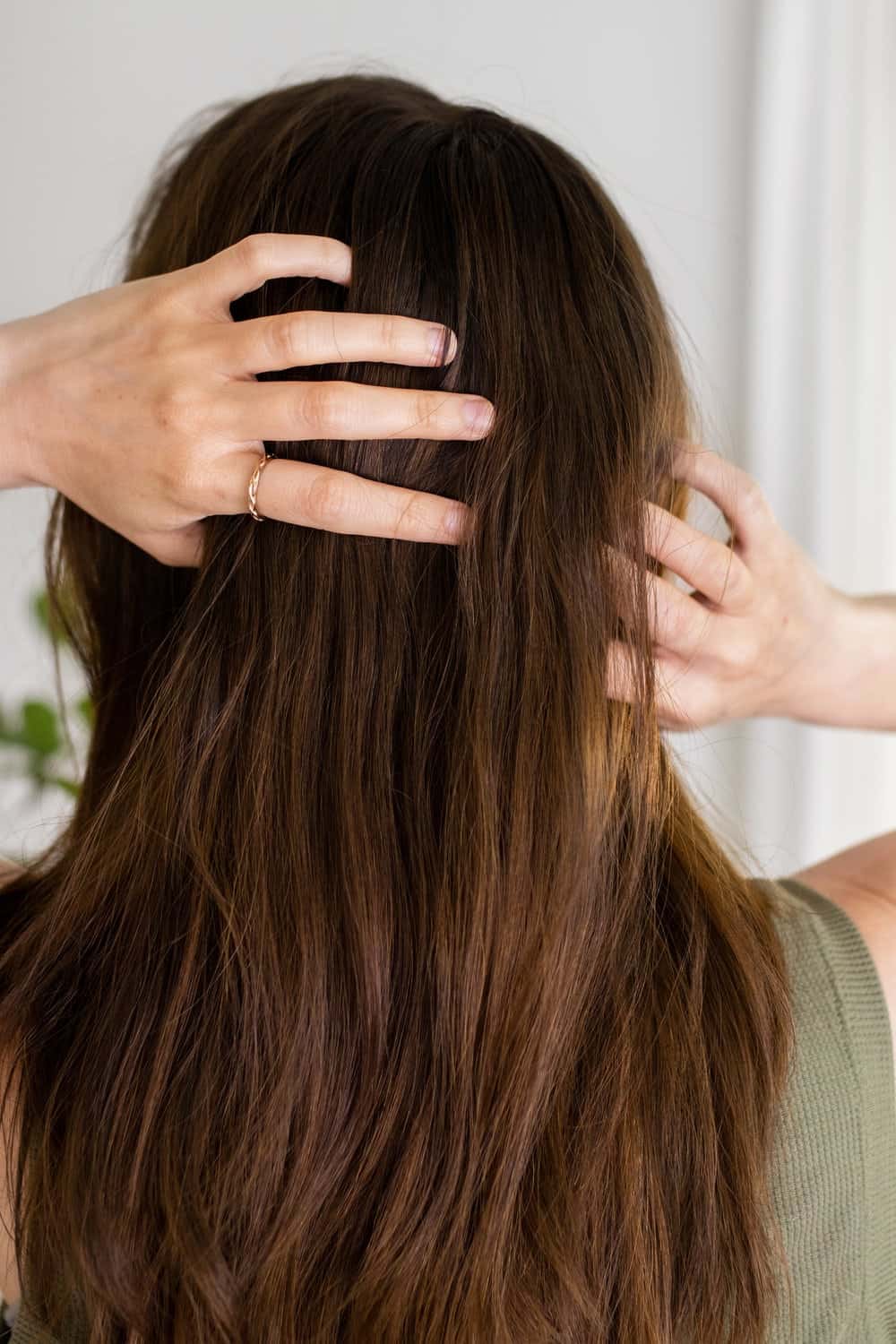 How to scalp massage for hair growth - Work your hands back and down toward the neck