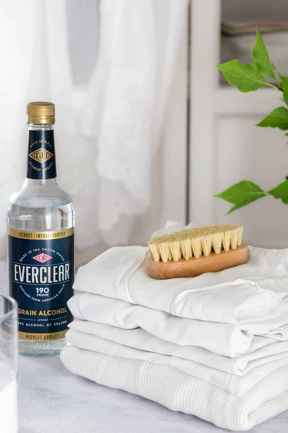Using Everclear to Brighten Whites and Remove Stains