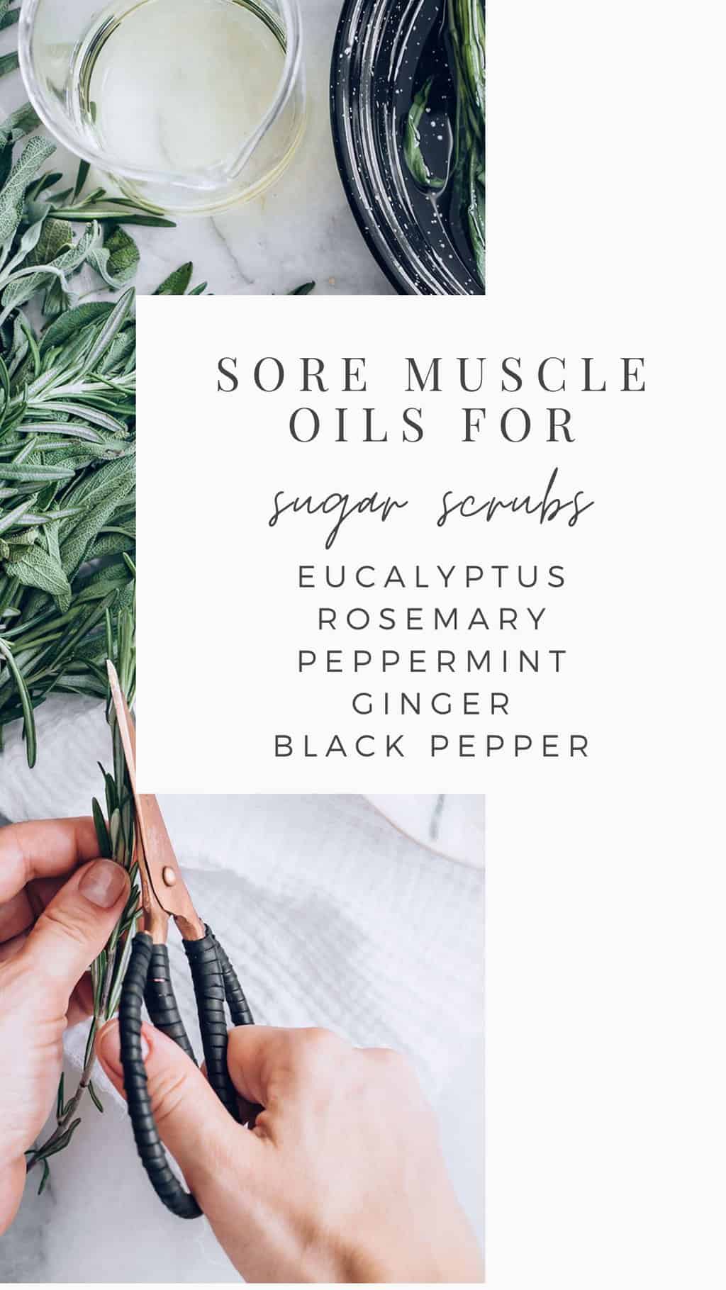 Sugar Scrub Essential Oils for Sore Muscles