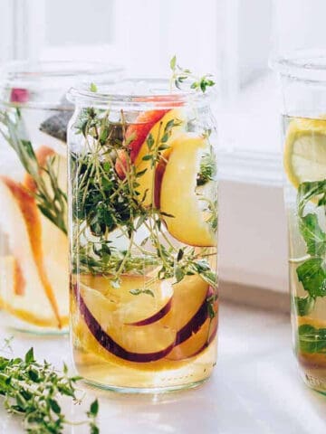 Learn how to make fruit infused sun tea