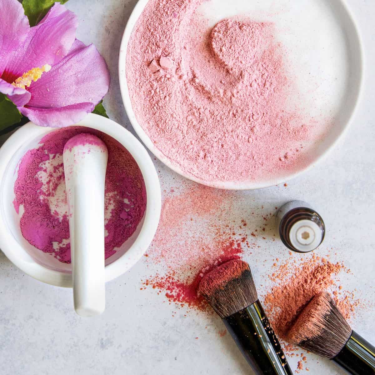 Make rose petal powder recipe for glowing skin - SimplyBeyondHerbs