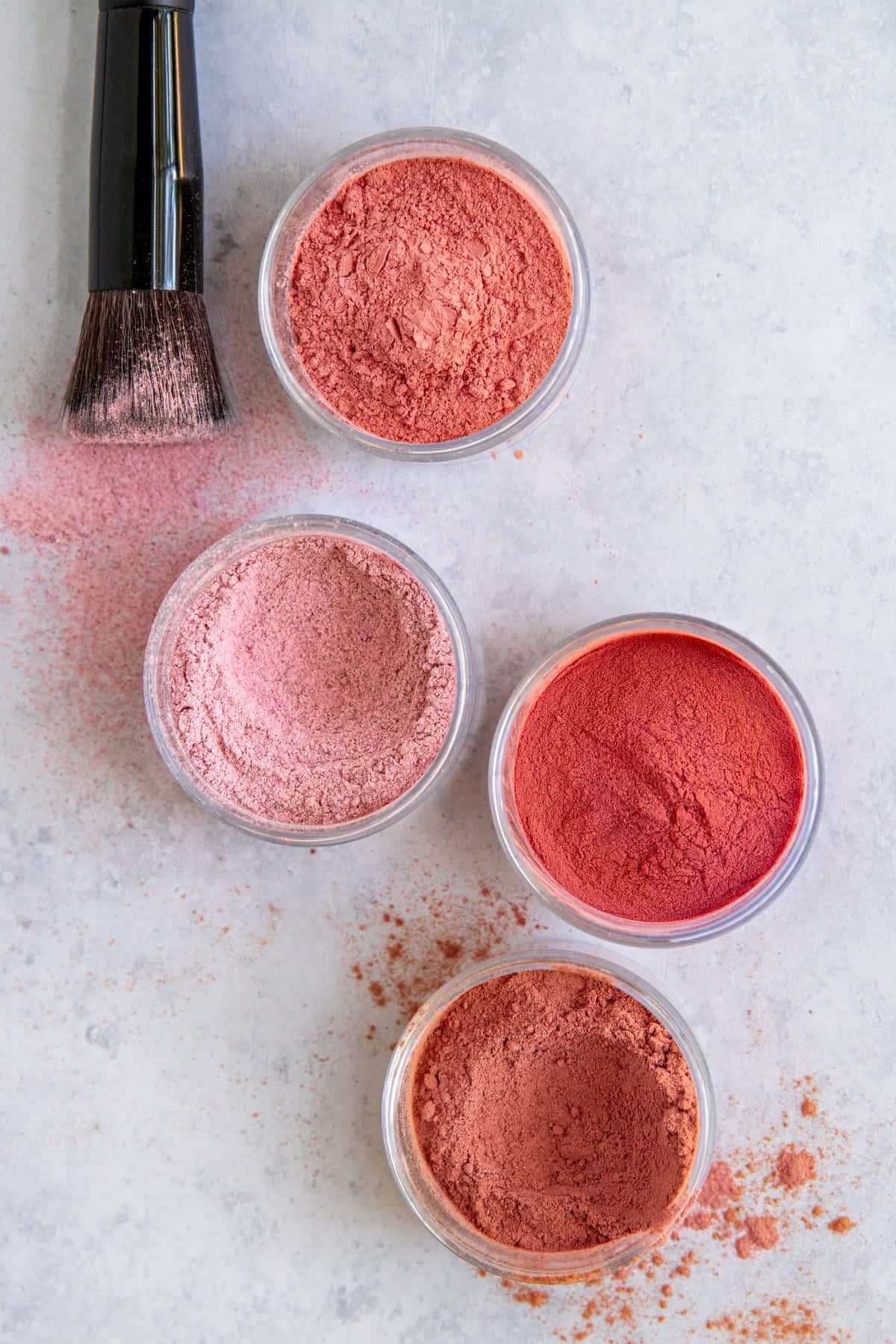 how to make mineral blush in 4 shades
