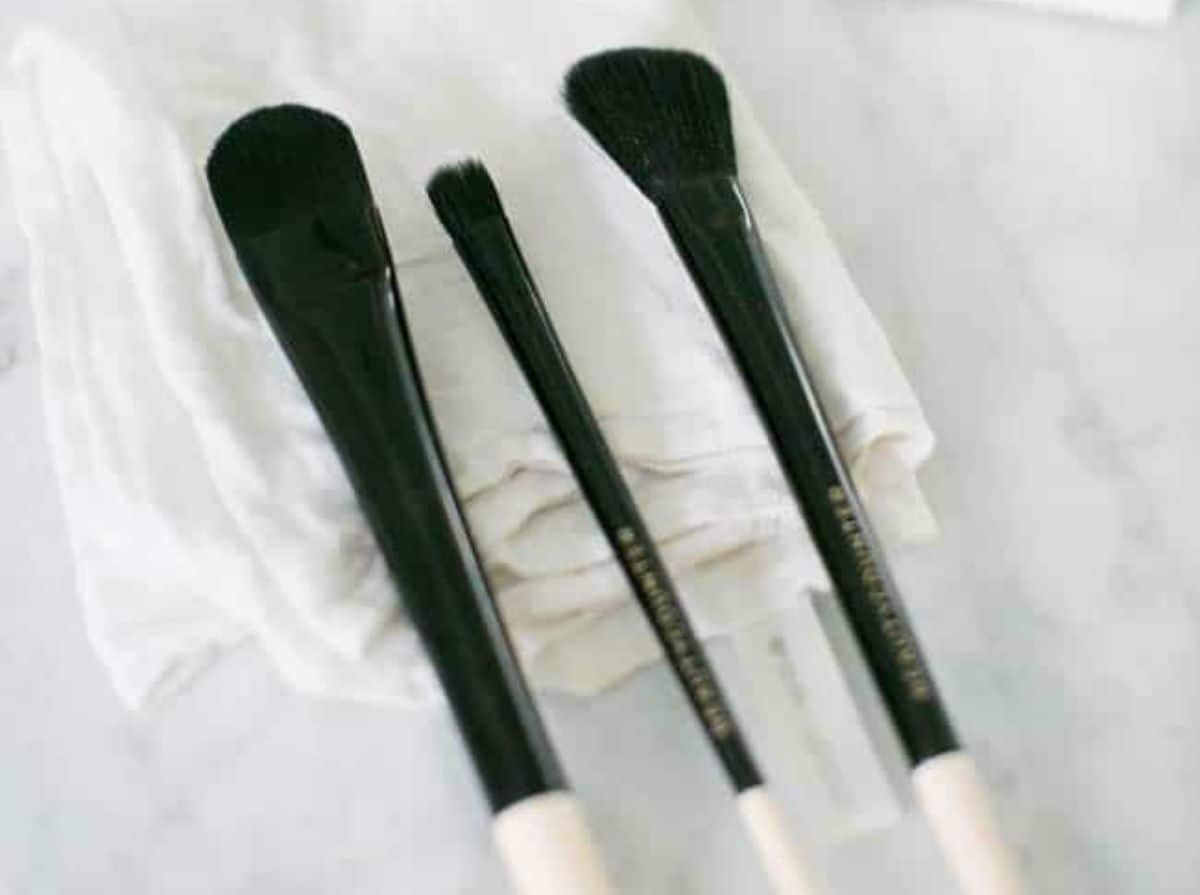 Lay Brushes Flat To Dry After Cleaning