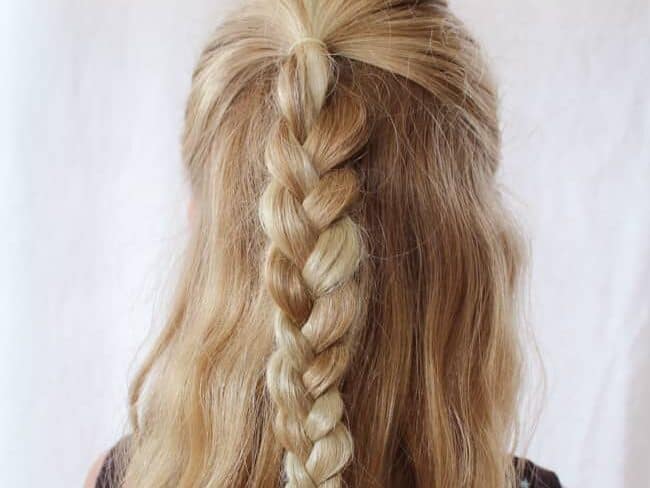 Braided rose hairstyle