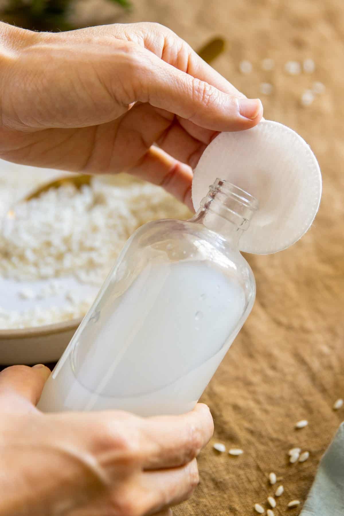 How to use homemade rice water toner
