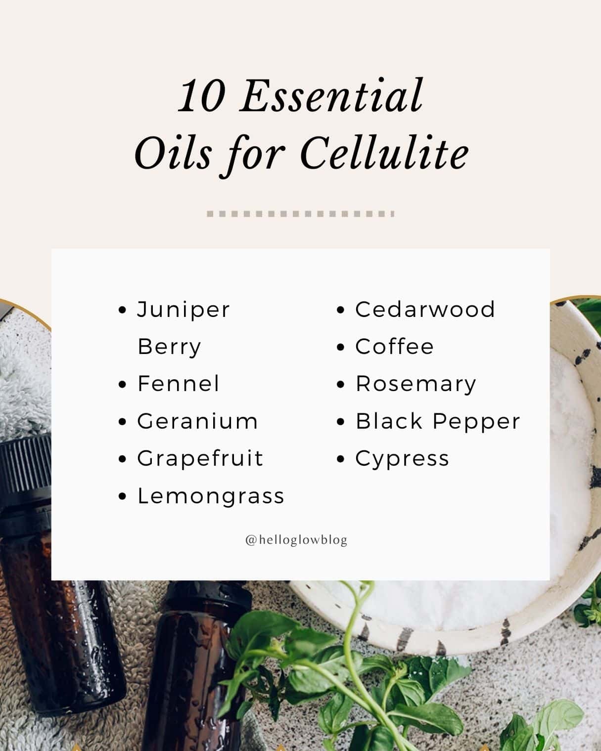 Essential oils deals for cellulite