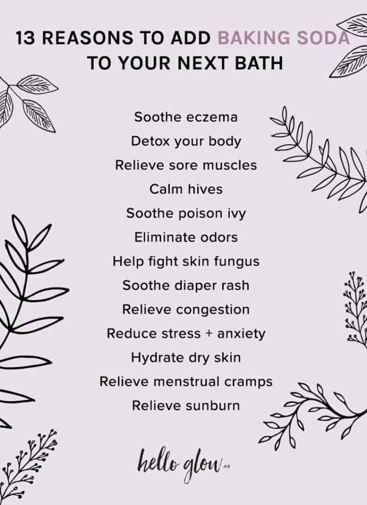13 Reasons to Add Baking Soda to Your Next Bath Hello Glow
