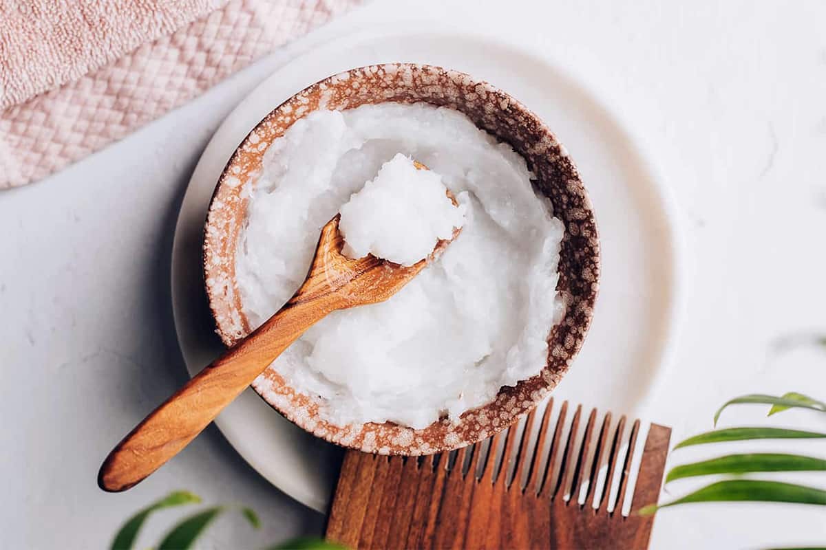 Coconut pumpkin hair mask