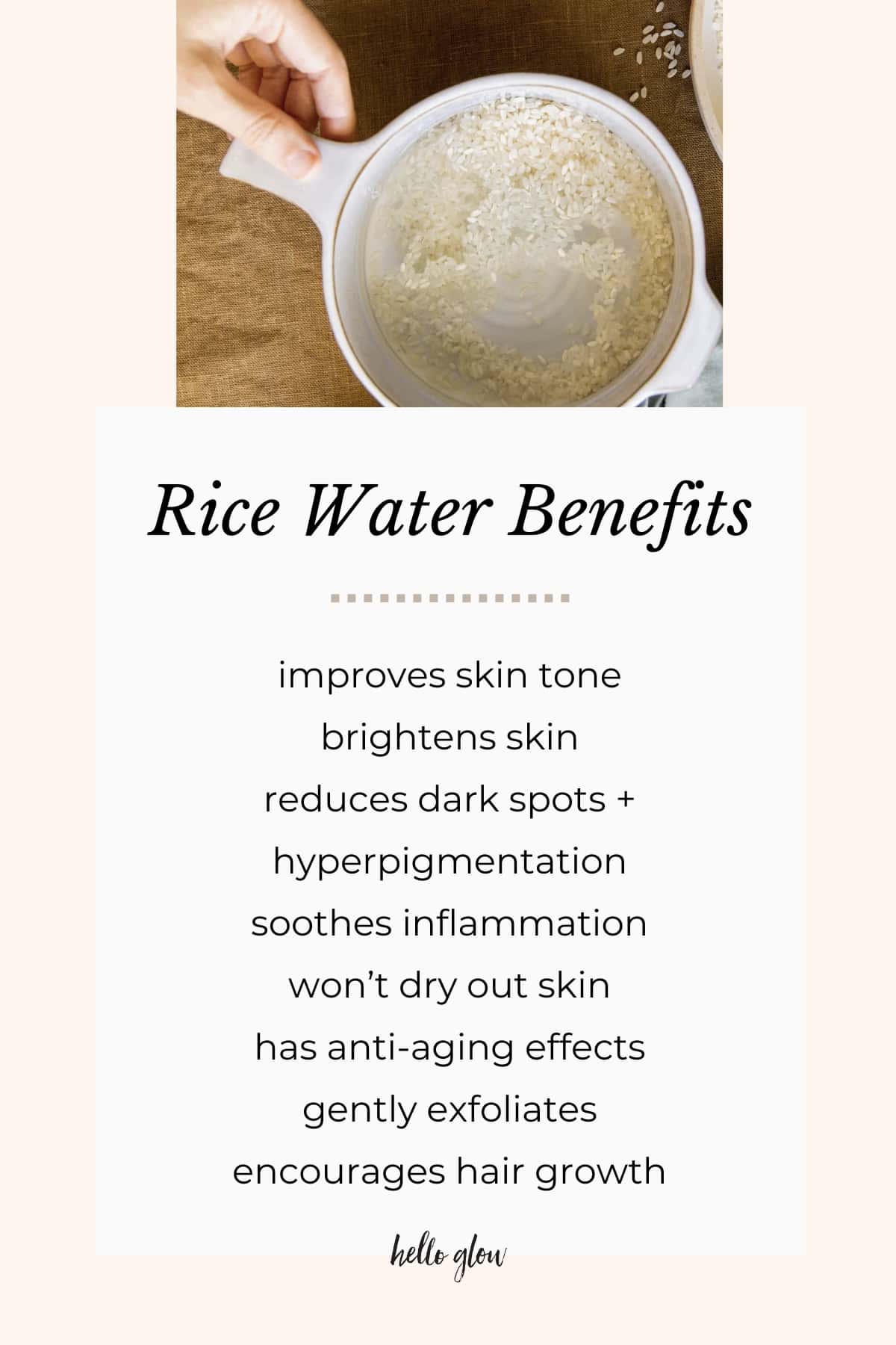 8 Benefits of Rice Water for Skin and Hair and 15 Ways to Use It