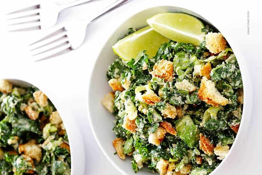 Kale Caesar Salad from Gimme Some Oven