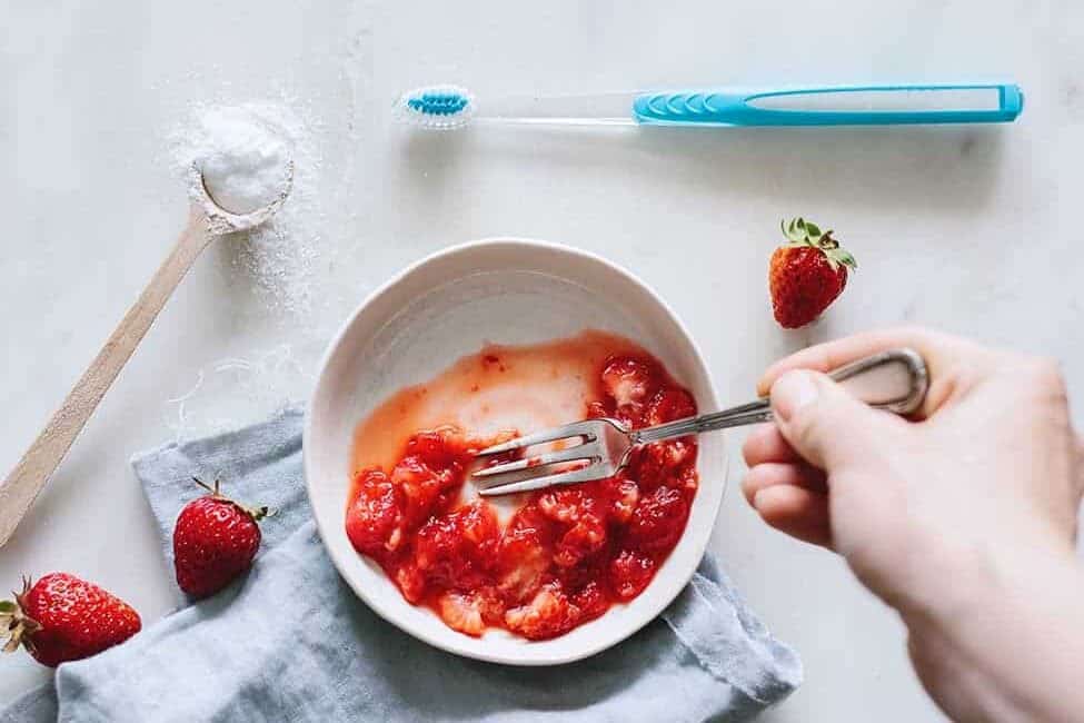 How to use strawberries for whiter teeth