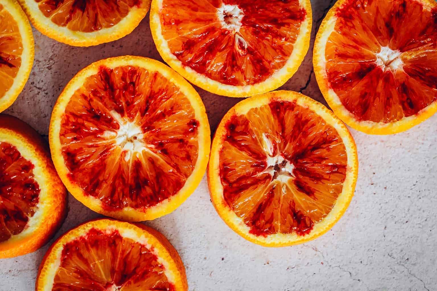 Blood Oranges Sliced