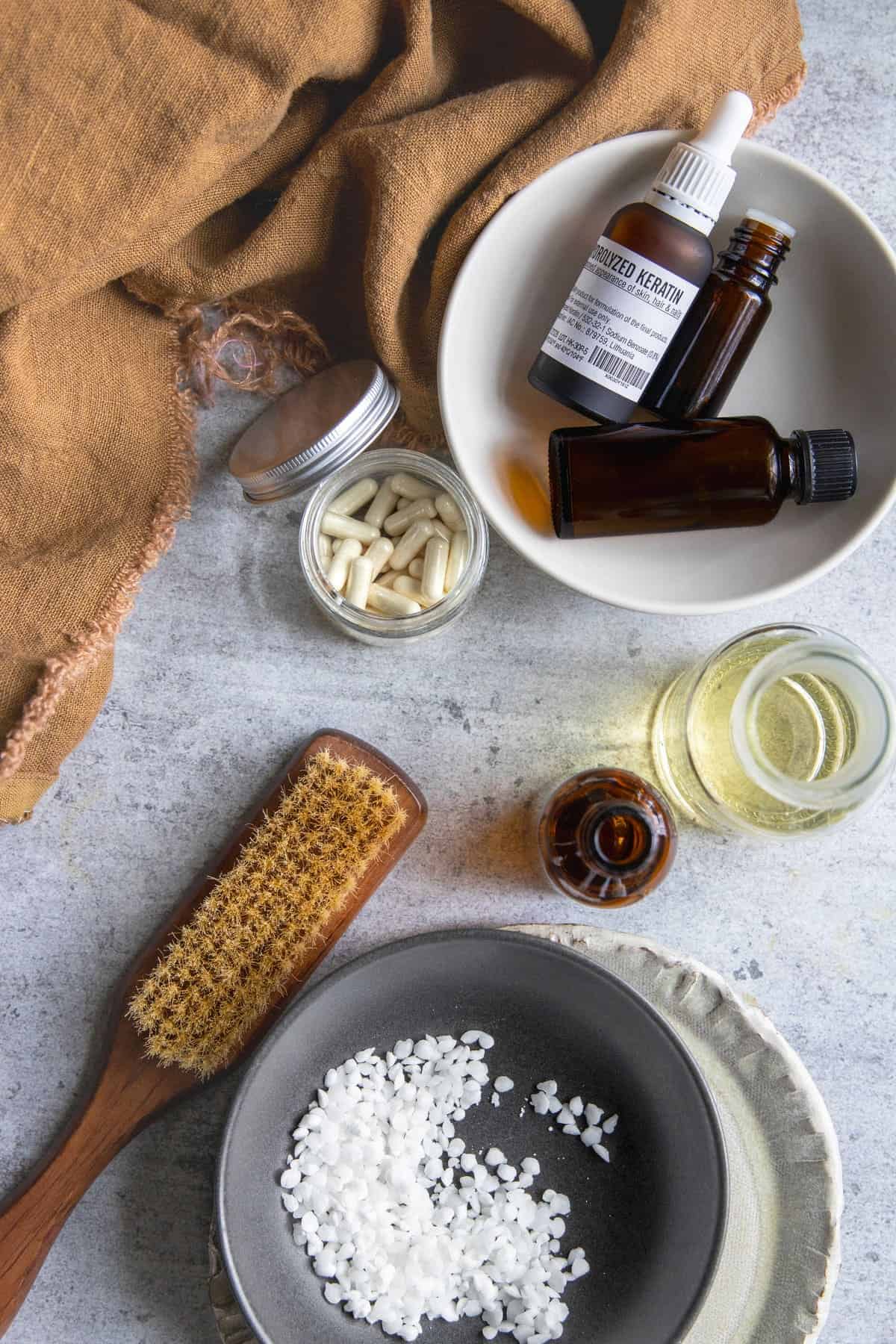 homemade hair protein mask