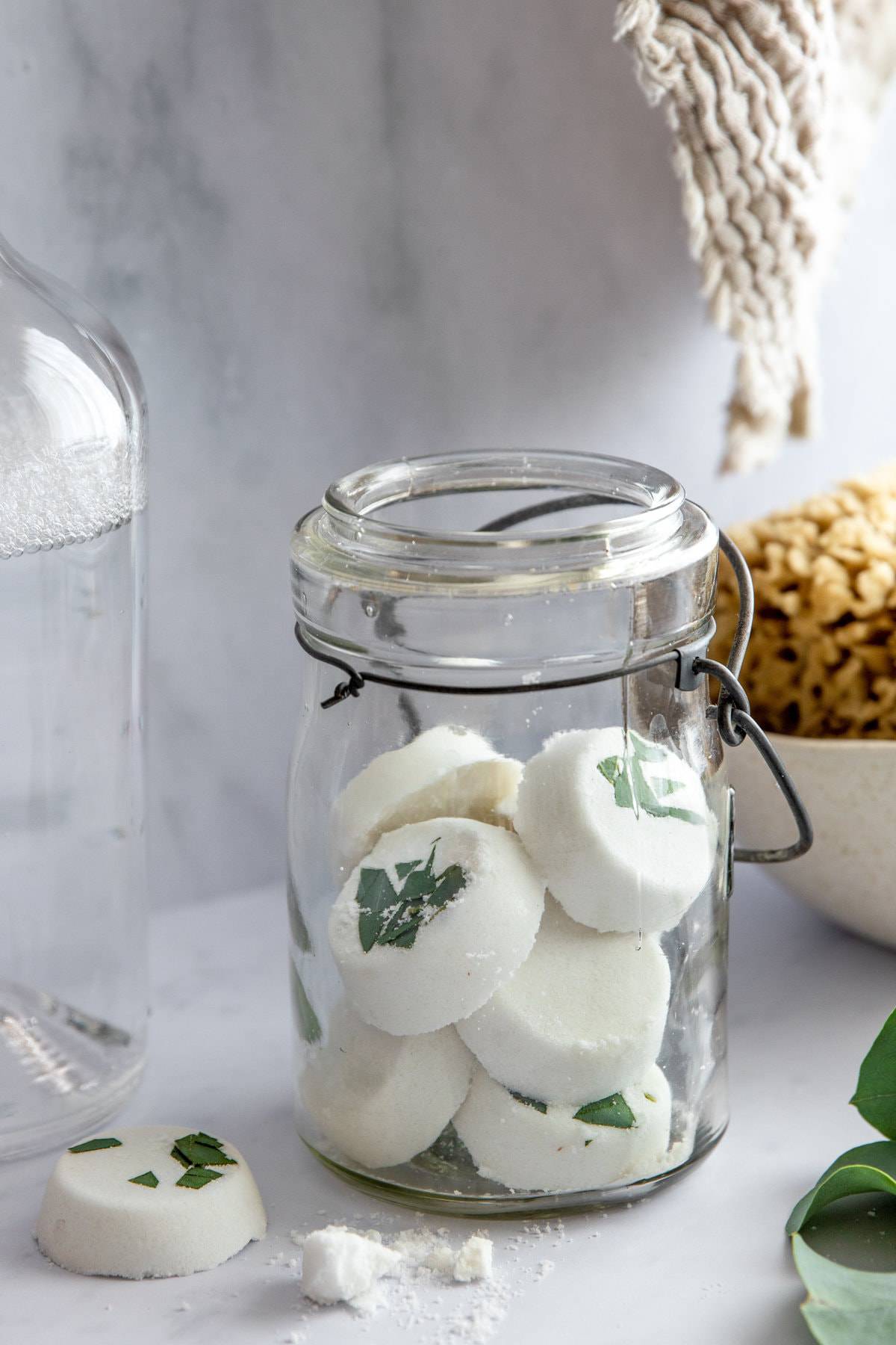 Eucalyptus Shower Steamers and Bath Bombs for congestion