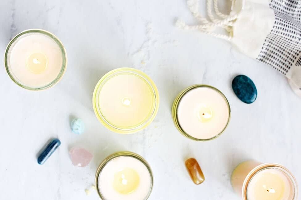 Energize Your Space With These DIY Hidden Crystal Candles