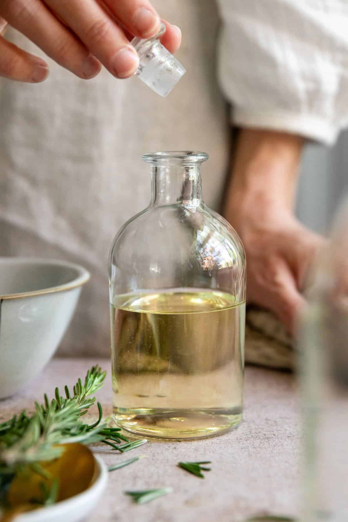 Store rosemary oil for hair in a cool, dry spot